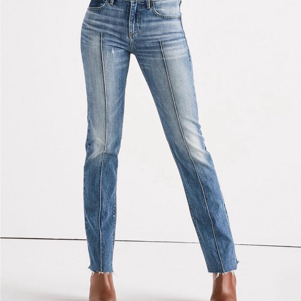 LUCKY BRAND Ava Mid-Rise Slim Straight Jean
